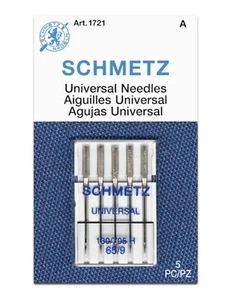 Size: 65/9 --- Universal - Home Sewing Machine  Needles (130/705 H) by SCHMETZ - Picture 1 of 2