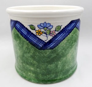 TIFFANY & CO LARGE STRAIGHT SIDED PLANTER CACHEPOT ESTE CERAMICHE, MADE IN ITALY - Picture 1 of 19
