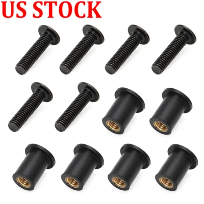 Windshield Screws Rubber Nuts Rebuild Set for YAMAHA Snowmobile 90179-05523-00 Foto 1 de 4