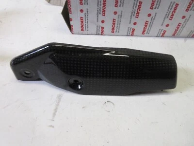 Ducati Hypermotard 1100S 2008 2009 Left front fork protection carbon 46012811A - Image 1 of 4