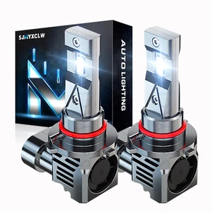 LED Fog Light Bulbs 9145 9140 H10 6000K White for Ford F150 F250 F350 2004-2021 - Picture 1 of 13