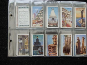 ONE COMPLETE SET CIGARETTE CARDS CHURCHMAN WORLD WONDERS OLD AND NEW - Picture 1 of 1