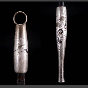 Japanische Metall Pfeife Kiseru Inlay 7 Zoll - Bild 1 von 10