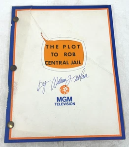 Rare The Plot to Rob Central Jail Script Signed by Wasiun J. Nolan - (N) #60B - Picture 1 of 13