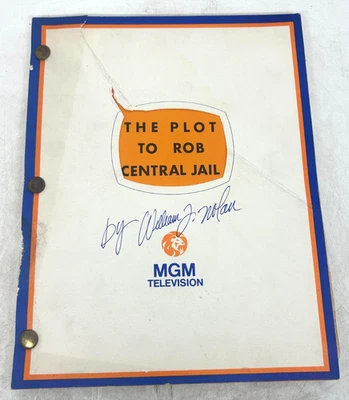 Rare The Plot to Rob Central Jail Script Signed by Wasiun J. Nolan - (N) #60B - Image 1 of 4