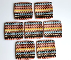 SEVEN Missoni for Target Melamine Plastic Dinner Square Plate Set Zig Zag Print - Picture 1 of 11