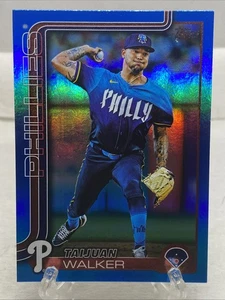 2025 Topps Series 2 - Taijuan Walker #351 Blue Rainbow Foil 126/150 Phil;lies - Picture 1 of 3