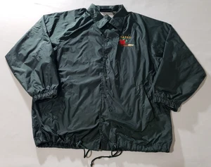 Chaqueta cortavientos Luna Pier talla M verde forrada a presión bordado SAISD - Imagen 1 de 6