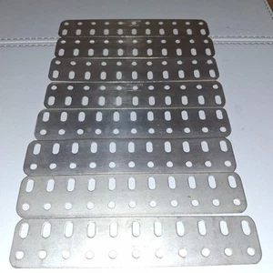 10 X#103*TOP QUALITY NICKEL*PRE WAR MECCANO(PRE STAMPING/"MFEA")5.5"FLAT GIRDER - Picture 1 of 2