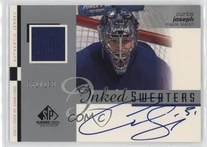2001-02 SP Game Used Edition Inked Sweaters /100 Curtis Joseph #IS-CJ Auto - Picture 1 of 3
