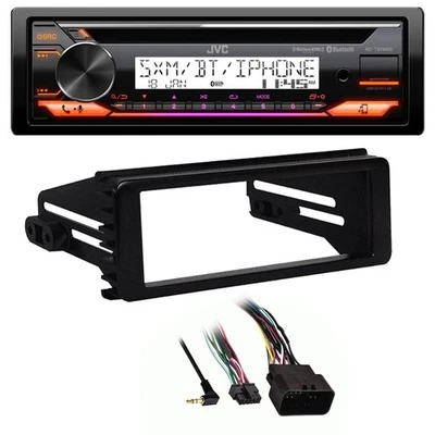 Harley 1998-2013 FLHT Adapter DIN Kit, JVC Marine Bluetooth USB AUX CD Receiver - Image 1 of 4