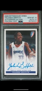 2005 WNBA All-WNBA Second Team Yolanda Griffith (Action) PSA 10 GEM MT Auto HOF - Picture 1 of 2