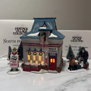 Barba barbería Dept 56 Heritage Village serie Polo Norte en toda la ciudad - Imagen 1 de 12