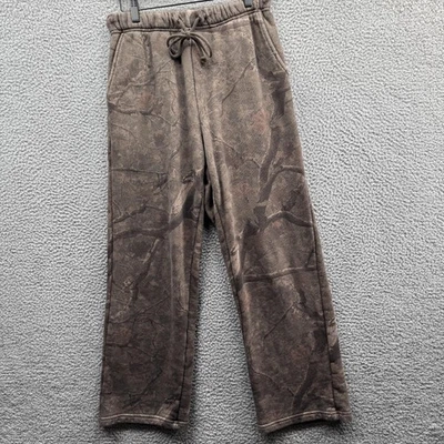 Pantalones deportivos Dairy Boy para hombre pequeños marrón camuflados 100 % algodón felpa polar Foto 1 de 4