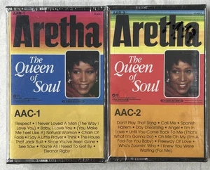 Aretha Franklin The Queen Of Soul New Sealed 2-Pack Cassette Tapes 1991 Atlantic - Picture 1 of 11