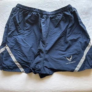 US Air Force Shorts Adult XXL Blue Brief Lined PT Physical Training Running - Picture 1 of 3
