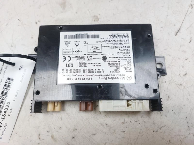 A2389000506 CENTRALINA CONTROLLO CHIAMATA DI EMERGENZA MERCEDES-BENZ CLASSE A (W - Immagine 1 di 4