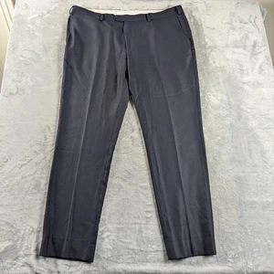 Suitsupply Dress Pants Mens 42x32 Navy Sienna Wool Flat Front Trousers READ - Picture 1 of 23