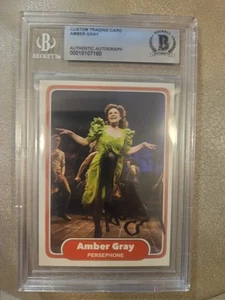 Amber Gray Custom Signed Card  - Persephone In Hadestown - Beckett Encapsulated - Picture 1 of 3