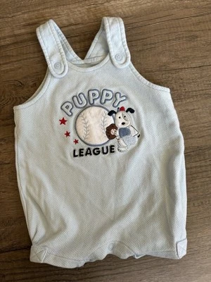 Mono de colección de los años 2000 Y2K First Moments Layette bebé niño cachorro 3-6 meses Foto 1 de 4