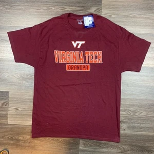 Virginia Tech Hokies Opa weinrot T-Shirt Large neu - Bild 1 von 5