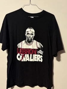 Lebron James Cavs T-Shirt #23 Cavaliers Cleveland Majestic Black Adult XL - Picture 1 of 3