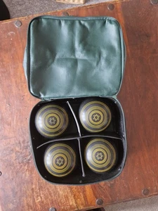 Henselite 4x Bowls with bag, size 5 1/16 - Picture 1 of 8