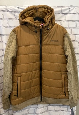 Reebok :XXL Men’s Mix Knit/Puffer Jacket  Full Zip Pockets Timber Outwear $ 135 - Image 1 of 4