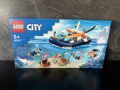 LEGO 🦈🐢 60377 CITY Explorer Diving Boat, **Retired** - BNIB - Image 1 of 4
