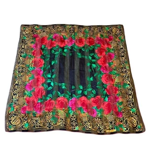 Christian Dior Seidentuch Stola extra großer Schal Blumen aus Japan authentisch - Bild 1 von 17