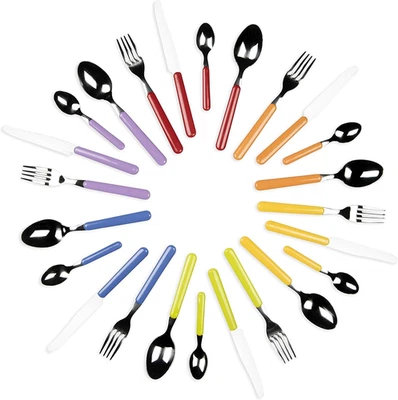 Fashion Servizio 24 Posate, Set per 6 Persone, Acciaio Inossidabile, Multicolore - Immagine 1 di 4