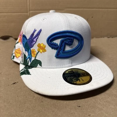 NEW ERA MENS ARIZONA DIAMONDBACKS BLOOMING FITTED HAT CAP SIZE 7 5/8 - Image 1 of 4