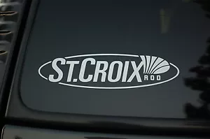 St. Croix Fishing Rod Vinyl Sticker Deal (V102) Choose Color!! Ocean Fish Boat - Picture 1 of 1