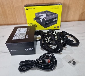 Corsair CX550 550W 80+ Gaming PC PSU Power Supply Fully tested. - Afbeelding 1 van 4
