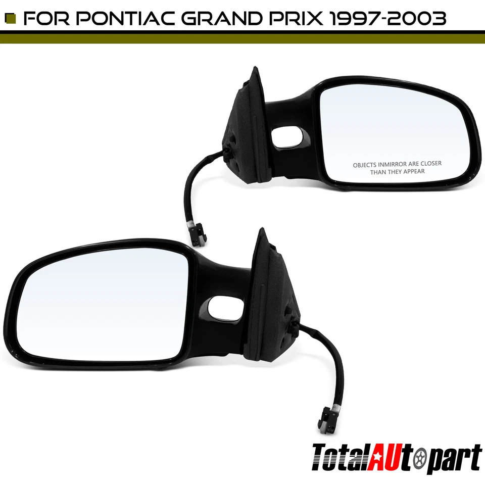 Espejo retrovisor 2 piezas con ajuste de cristal eléctrico para Pontiac Grand Prix 1997-2003 10312052 Foto 1 de 4
