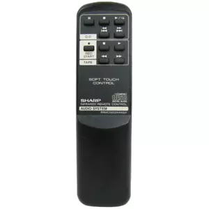 Sharp RRMCG0024AWSA lettore CD cassette originale di fabbrica telecomando QTCD130, QTCD77 - Foto 1 di 6