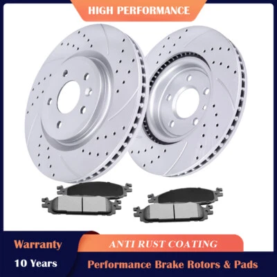 Керамические тормозные колодки передние роторы 325 мм для Lincoln MKT Ford Flex Explorer Taurus - Изображение 1 из 4