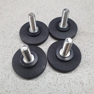 Self Leveling Feet M8 Caps Adjustable Table Foot Furniture 40mm x4 - Picture 1 of 8