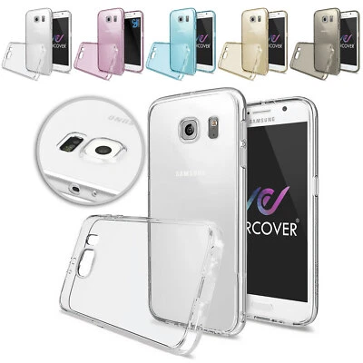 URCOVER Samsung Galaxy S6 TPU Case KAMERASCHUTZ Schutz Hülle Cover Schale Silikon Etui