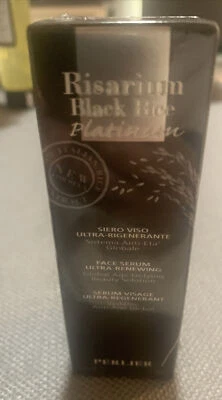 PERLIER  Black Rice  Ultra -Renewing Face Serum 30ml/1oz NIB Sealed - Image 1 of 4