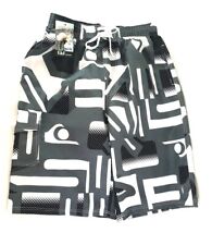Badehose Badeshorts XL Beach Wear E & F Shorts Schwarz Weiß Grau Short
