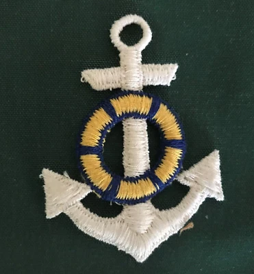 Clearance Lot of 20  Anchor/Life Ring 2"x 3"  Embroidered Applique Iron Sew On - Image 1 of 3