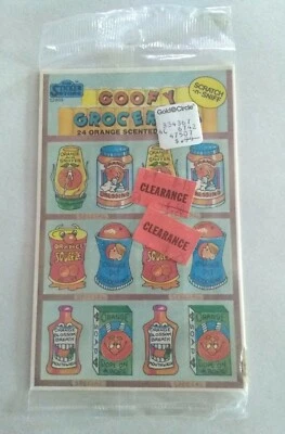 Pegatinas De Colección Tienda Scratch N Sniff NUEVO SELLADO Gama Olores Pegatinas Goofy Comestibles  Foto 1 de 4