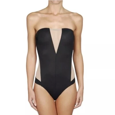 Traje corporal Diesel para mujer con gráficos de tatuaje transparente Foto 1 de 4