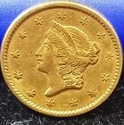1852 1 dollar gold coin