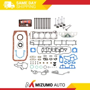 Full Gasket Set Intake Exhaust Valves Fit 85-95 Toyota 2.4L 22R 22RE 22REC SOHC - Picture 1 of 12
