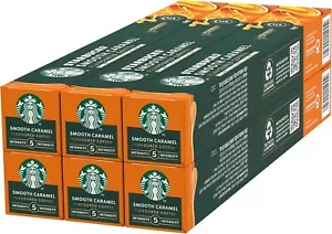 STARBUCKS Smooth Caramel Flavoured Coffee by Nespresso, Blonde Roast - Picture 1 of 1