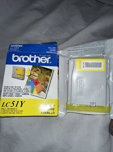 Cartucho de tinta amarillo Brother FAX 1960C (LC51Y) rendimiento estándar (400 rendimientos) - Imagen 1 de 1