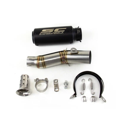 Para Yamaha YZF R6 2006-2025 Sistema Deslizable Puntas de Escape Tubo Medio Reemplazar Silenciador Foto 1 de 4