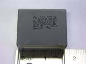 5 Arcotronics R46475M275BWL 4.7uF 275VAC MKP Box Capacitors - Picture 1 of 1
